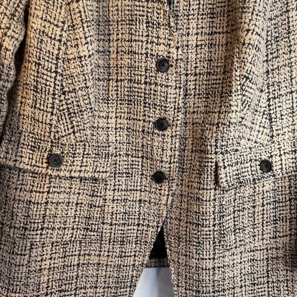 Linea by Louis Dell'Olio Single Breasted Tweed Career Blazer Jacket Size 18W - Picture 4 of 11